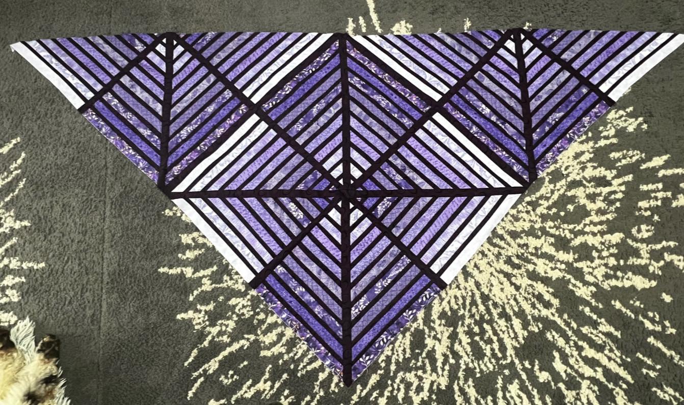 Ana's Web Quilted Shawl Pattern (PDF ONLY)
