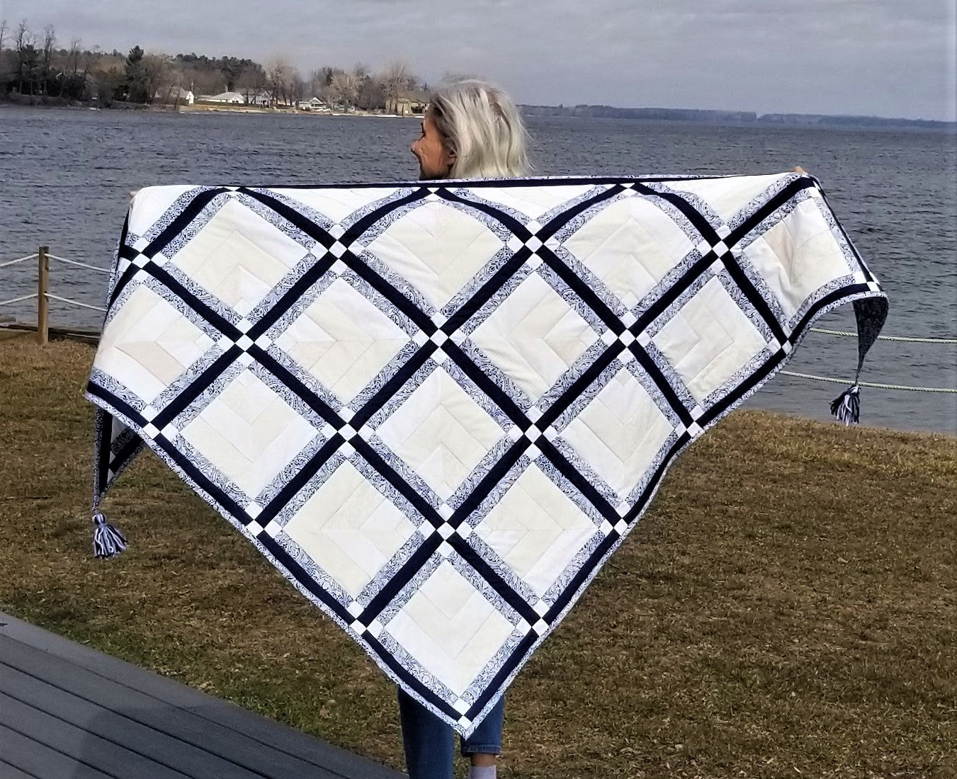 Crossing Paths Quilted Shawl Pattern (PDF ONLY)