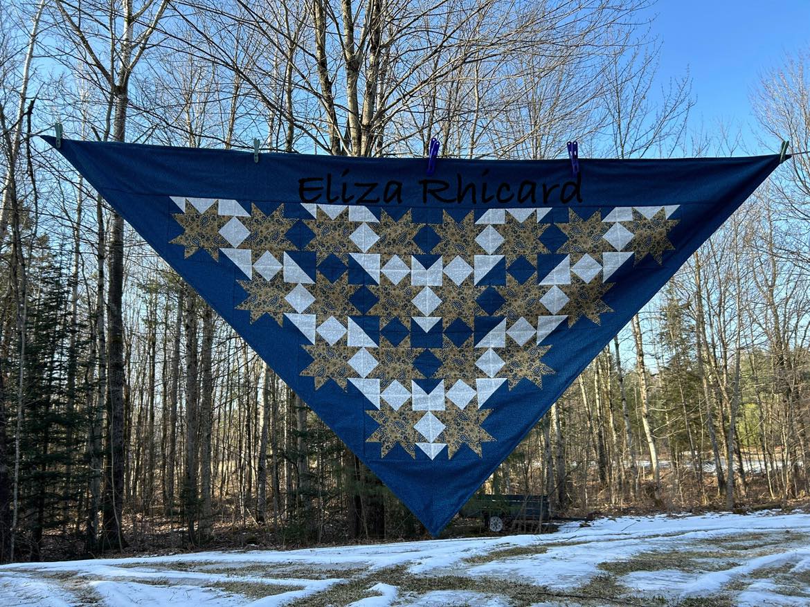 Wrapped in Stars Quilted Shawl Pattern (PDF ONLY)