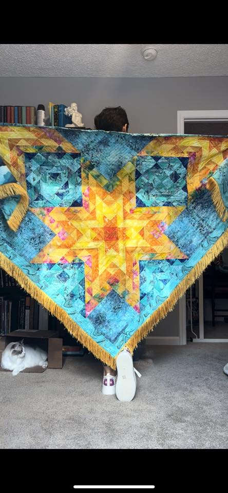 Sunshine Quilted Shawl Pattern (PDF ONLY)