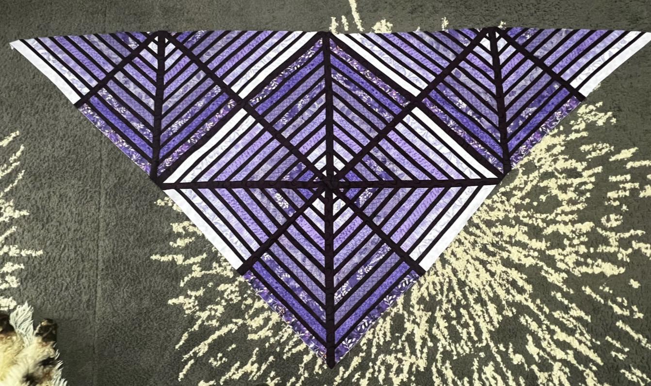 Ana's Web Quilted Shawl Pattern (PDF ONLY)