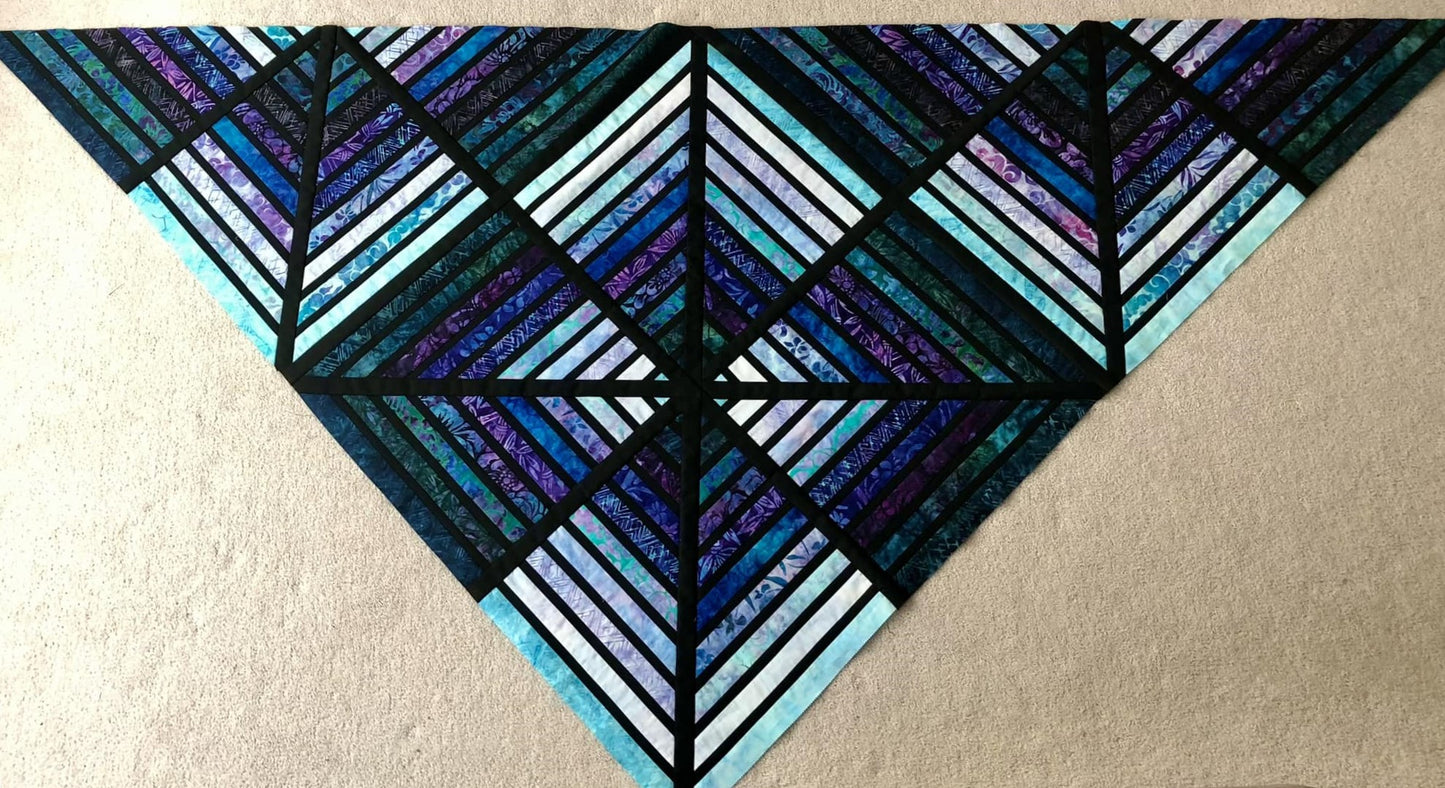 Ana's Web Quilted Shawl Pattern (PDF ONLY)