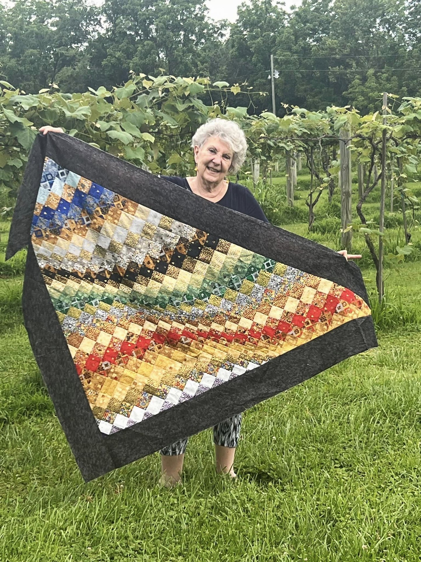 Bargello Quilted Shawl Pattern (PDF ONLY)