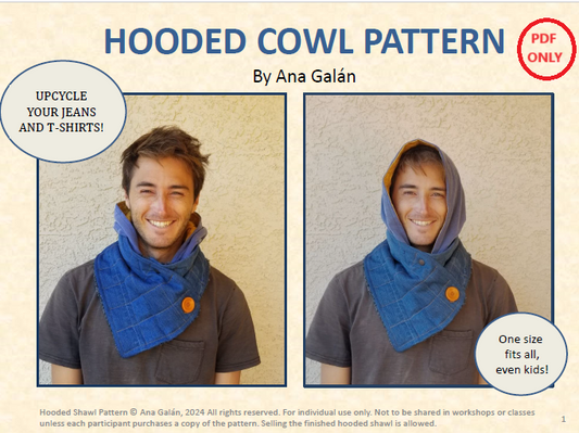 x Hooded Cowl Pattern (PDF ONLY)