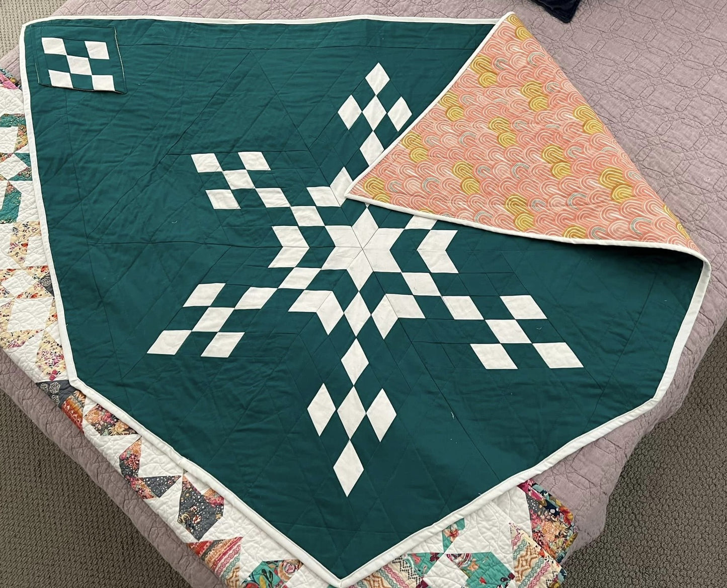 Northern Star Quilted Shawl Pattern by Ana Galan (PDF ONLY)