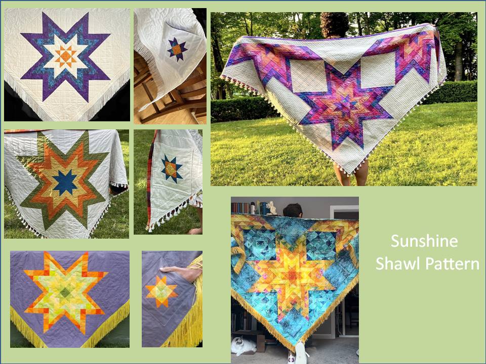 Sunshine Quilted Shawl Pattern (PDF ONLY)