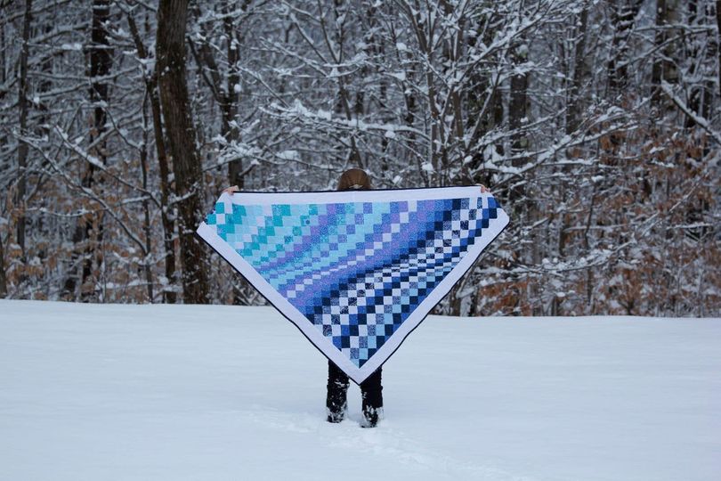 Bargello Quilted Shawl Pattern (PDF ONLY)